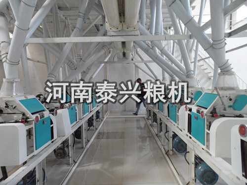 山西晉城60噸落地式面粉機安裝案例